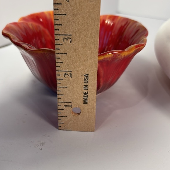 9 Pier 1 Imports Poppies Handpainted Earthenware Salad Bowls Rare Replacements - Picture 7 of 7